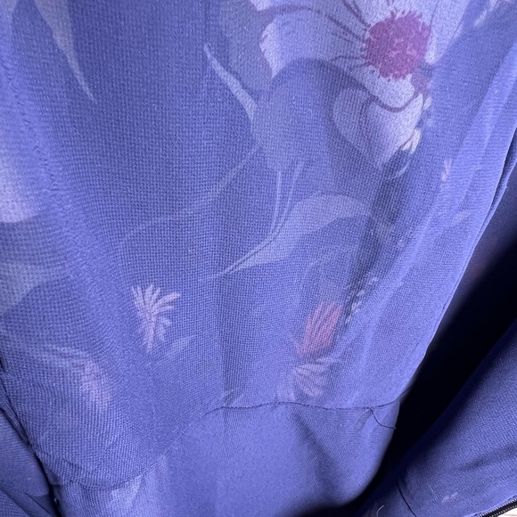 Banana Republic Floral Print Ruffle Hem Maxi Dress Never Worn Fully Lined Sz 8 - Picture 8 of 9